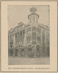 712824 Foto van het 'tegenwoordige' Hotel Noord-Brabant (Vredenburg 3) te Utrecht, gepubliceerd in een brochure ...